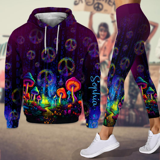 Super Champignon - Sweat à capuche et legging hippie personnalisés