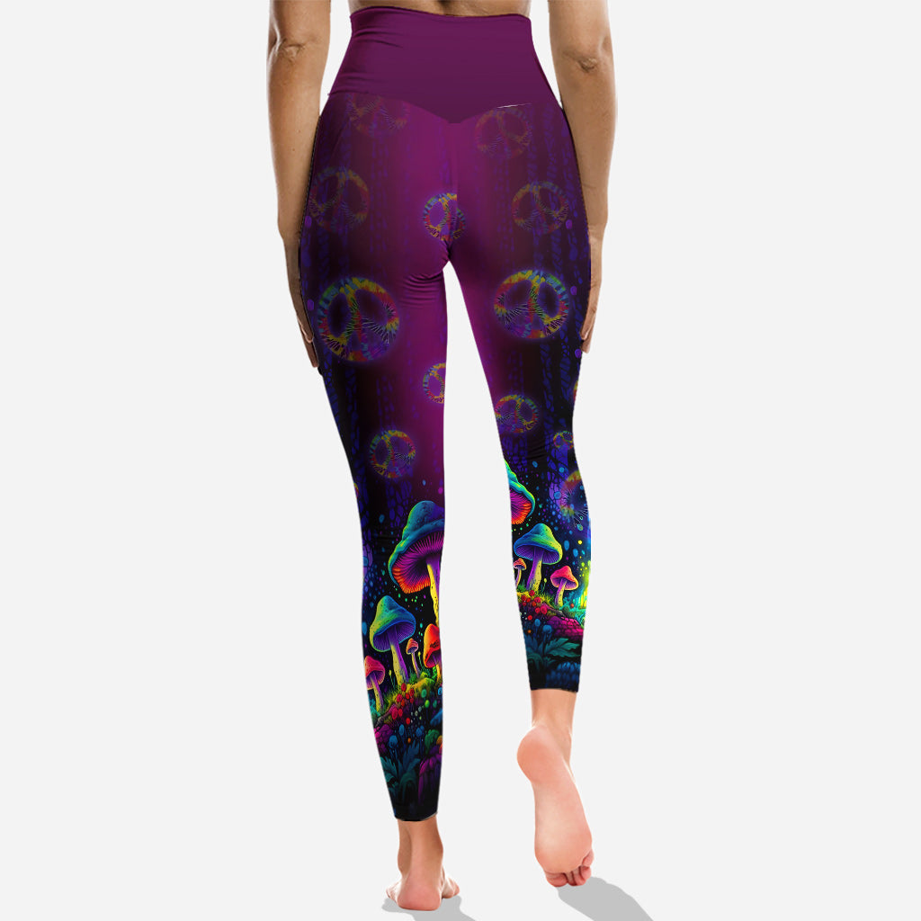 Awesome Mushroom - Personalized Hippie Hoodie and Leggings