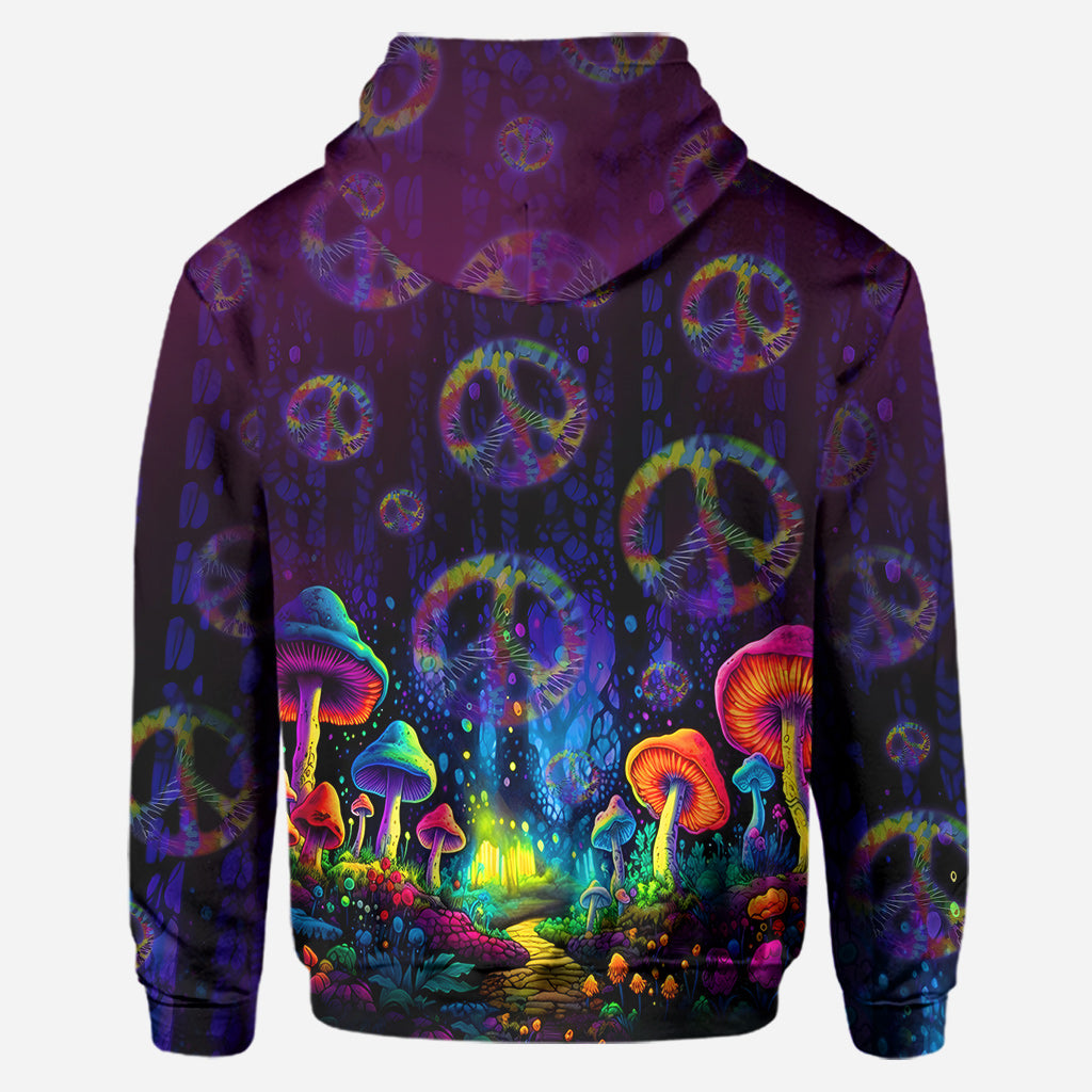 Awesome Mushroom - Personalized Hippie Hoodie and Leggings