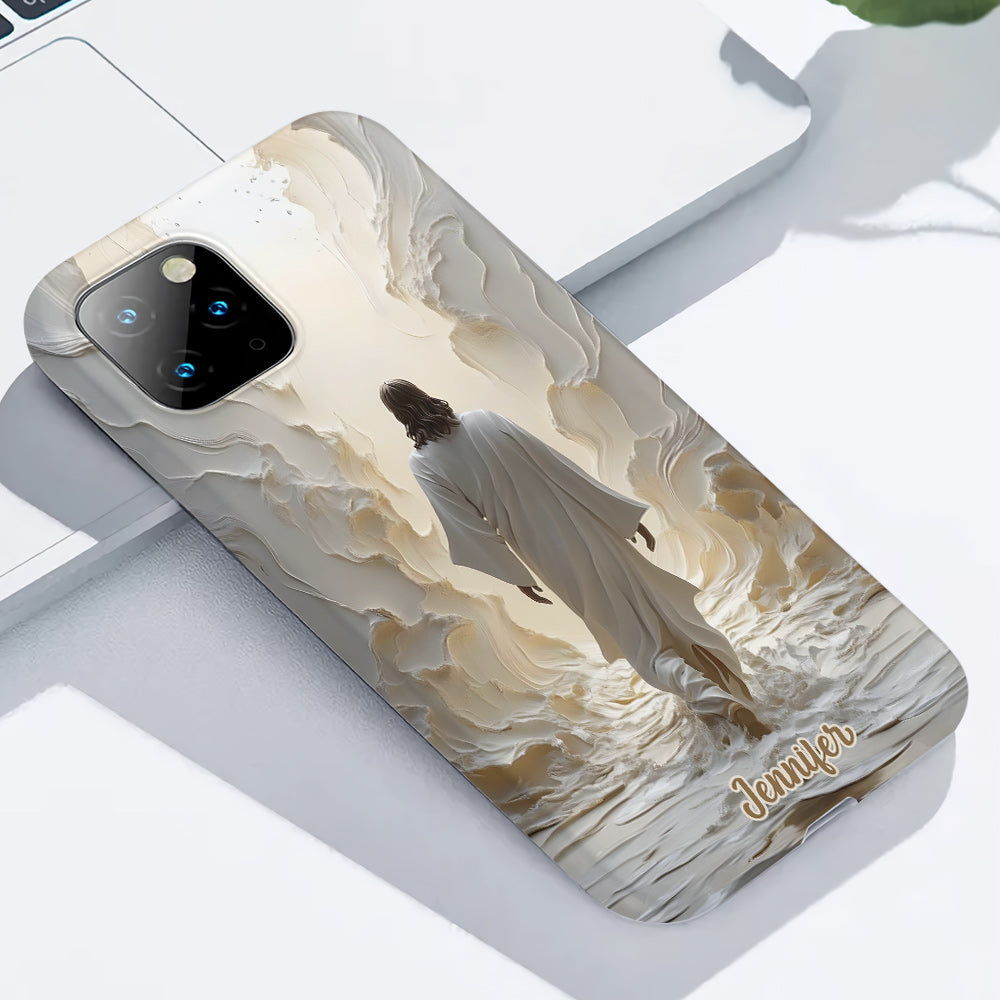 Marchez avec Dieu - Coque de téléphone personnalisée avec impression chrétienne intégrale