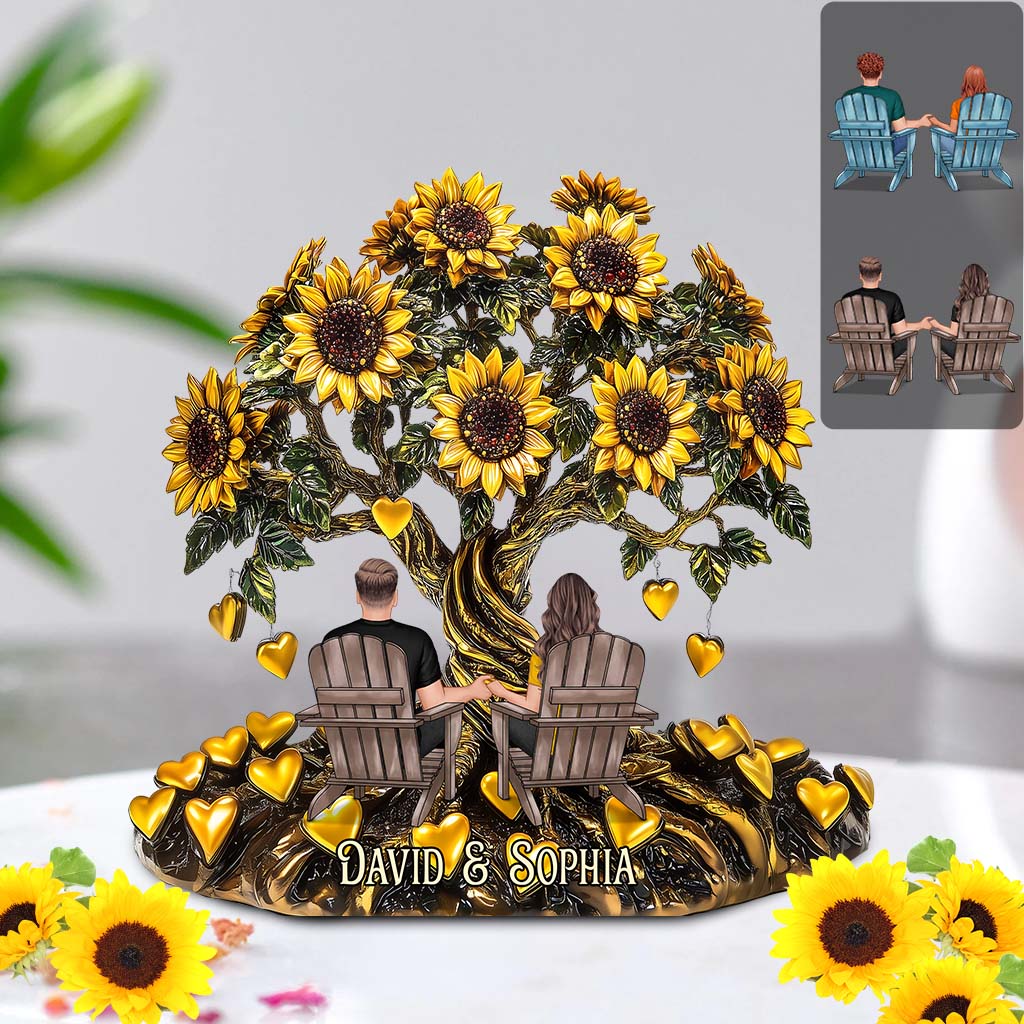 Toi et moi - Plaque acrylique personnalisée pour couple