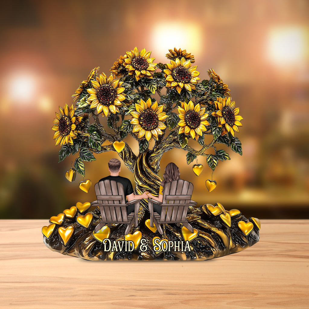 Toi et moi - Plaque acrylique personnalisée pour couple