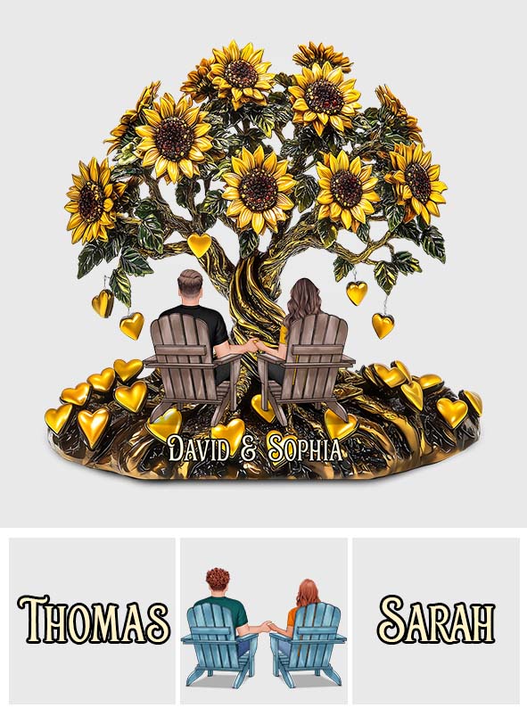 Toi et moi - Plaque acrylique personnalisée pour couple