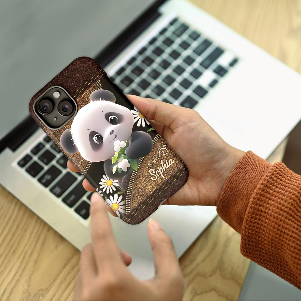 Just A Girl Who Loves Pandas - Personalized Panda Lover Full Print Phone Case