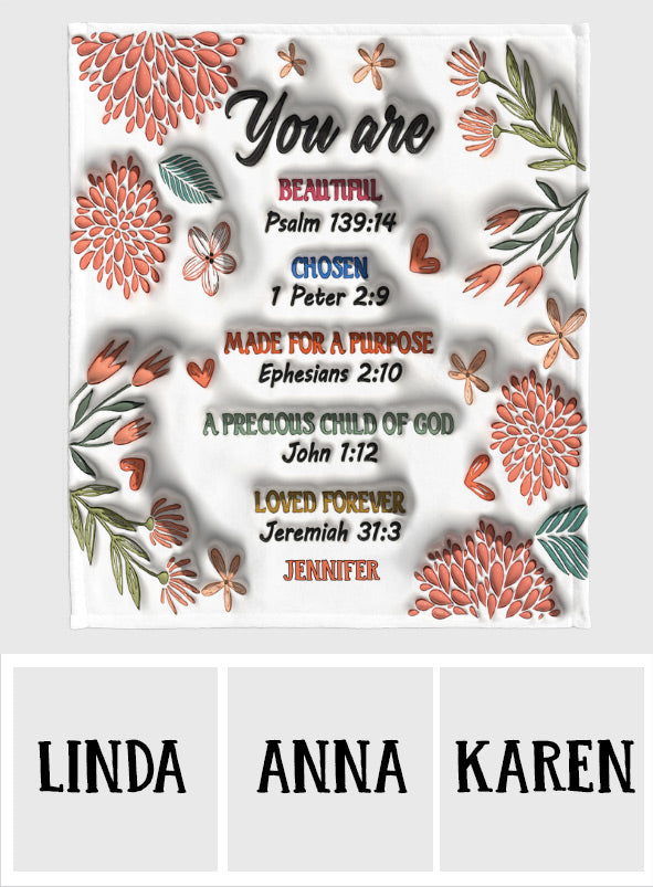 You Are Bible - Personalized Christian Blanket