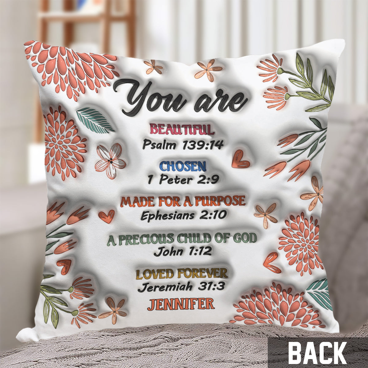 You Are Bible - Personalized Christian Throw Pillow
