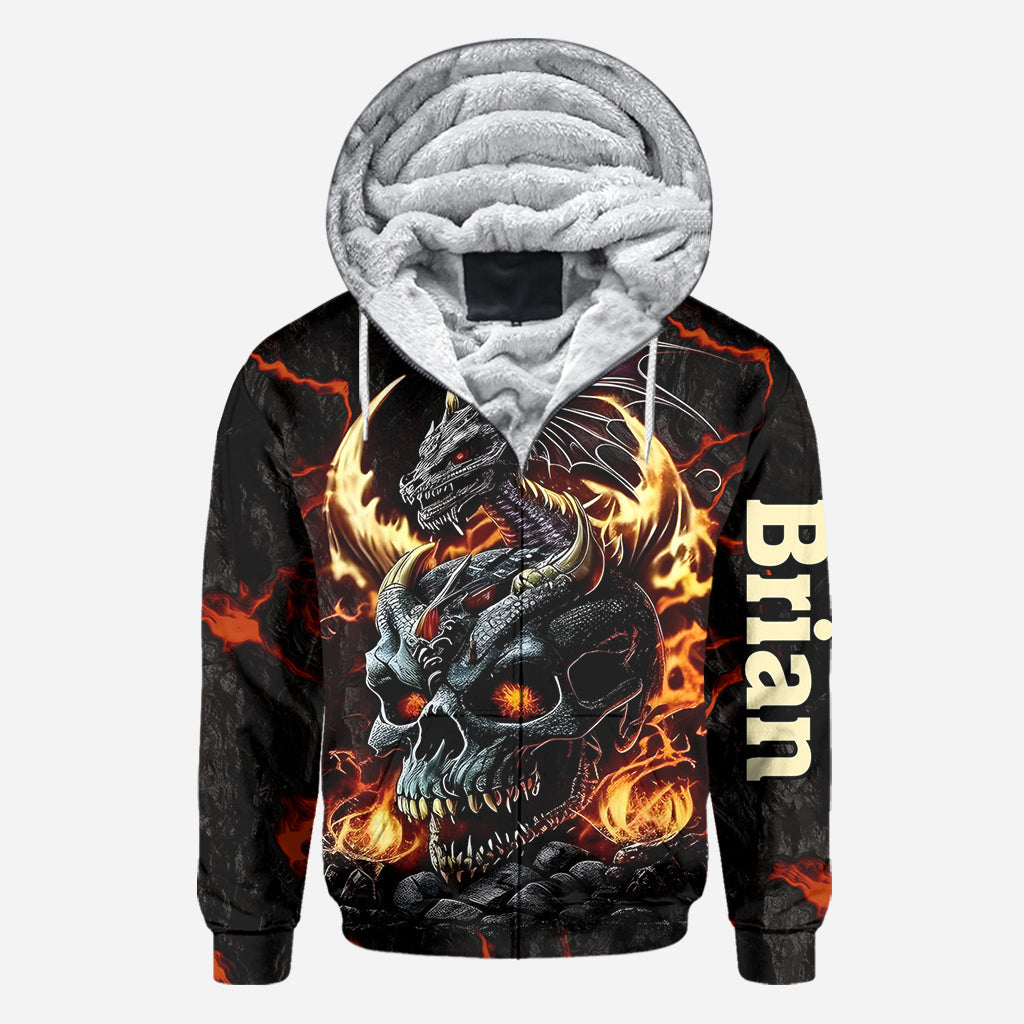 Skul and Dragon - Personalized Dragon All Over Shirt