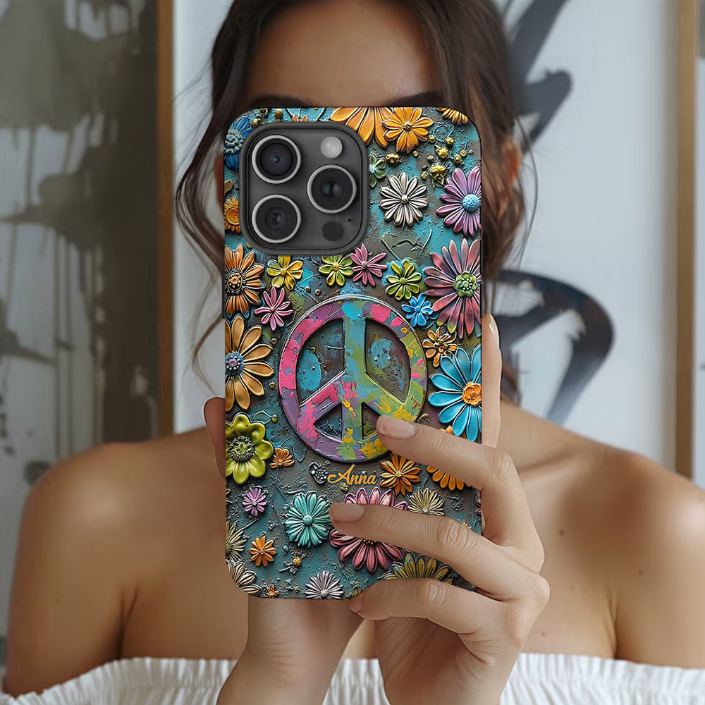 Coque de téléphone personnalisée Hippie Soul - Motif hippie intégral