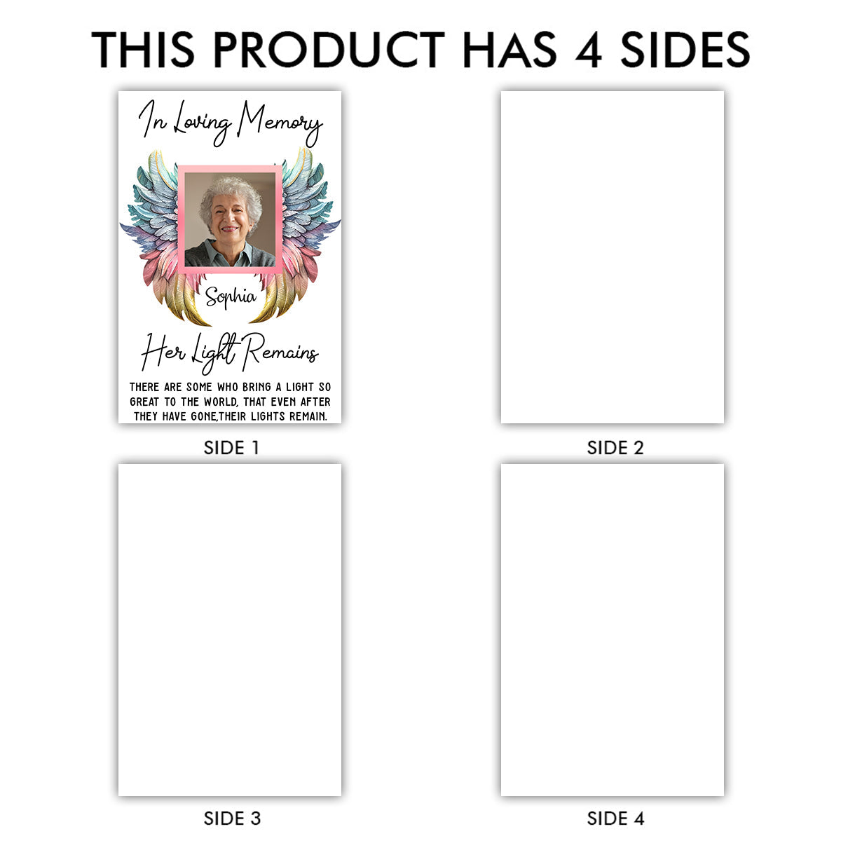 Her/ His Light Remains - Personalized Memorial Candle Lantern