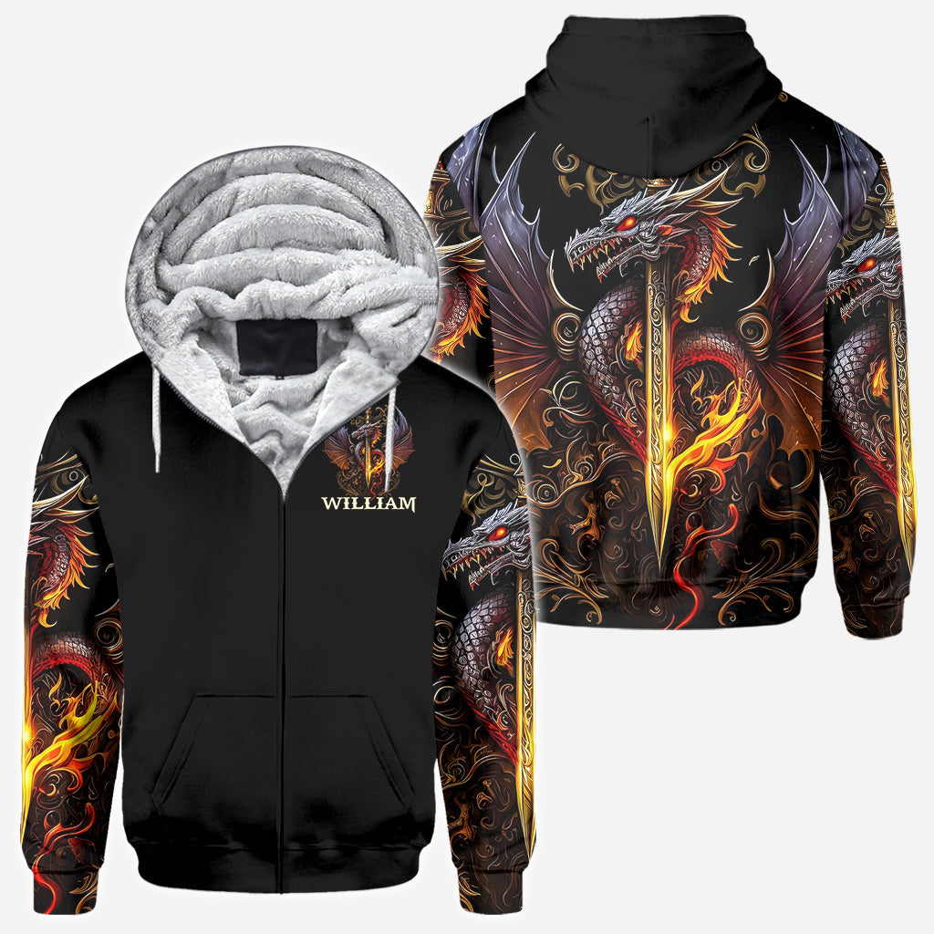 Heart Of A Dragon - Personalized Dragon All Over Shirt