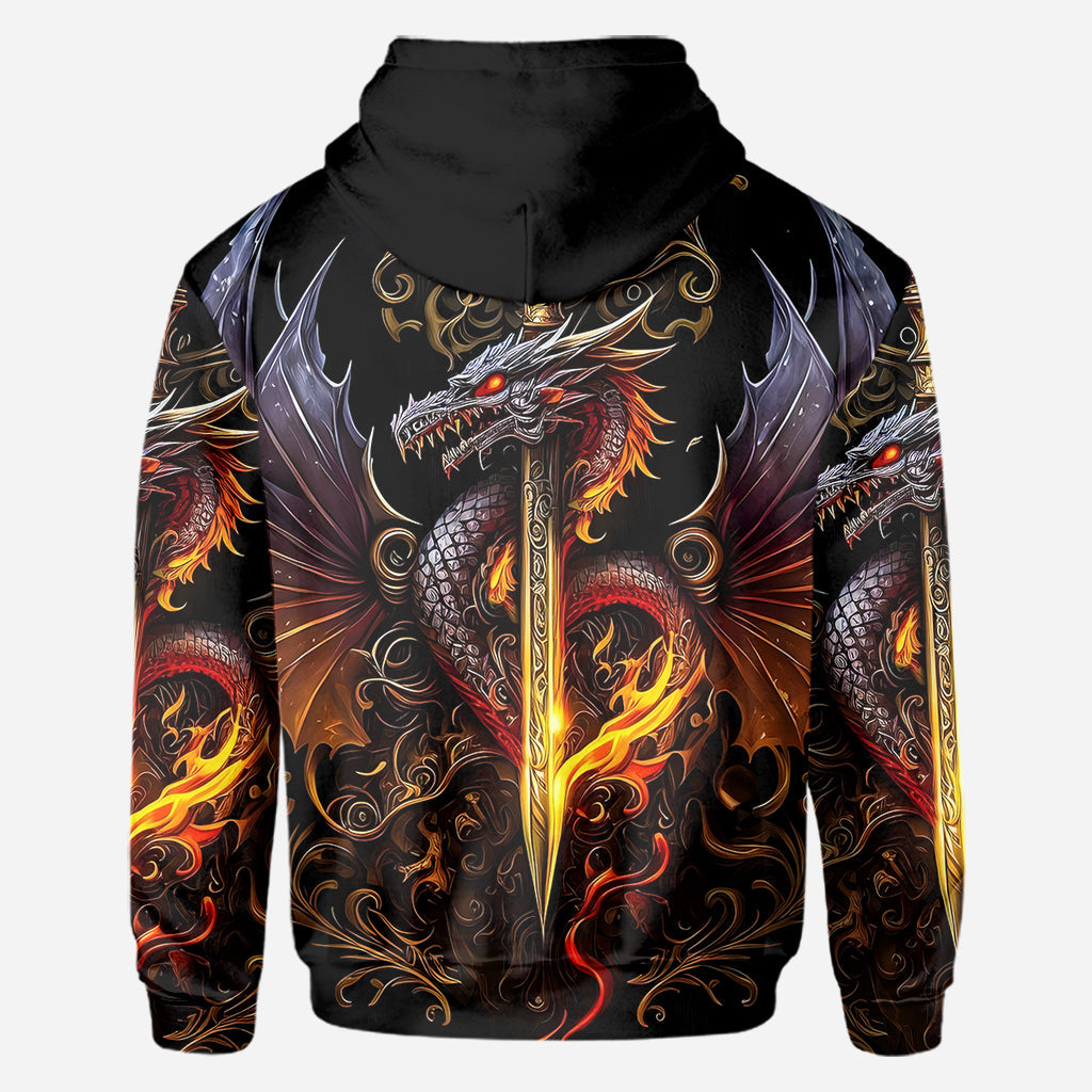 Heart Of A Dragon - Personalized Dragon All Over Shirt
