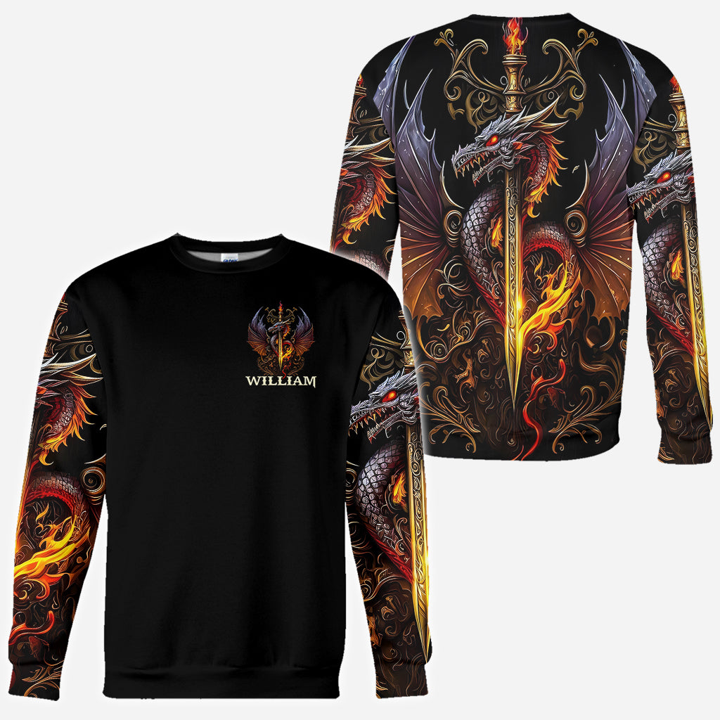 Heart Of A Dragon - Personalized Dragon All Over Shirt