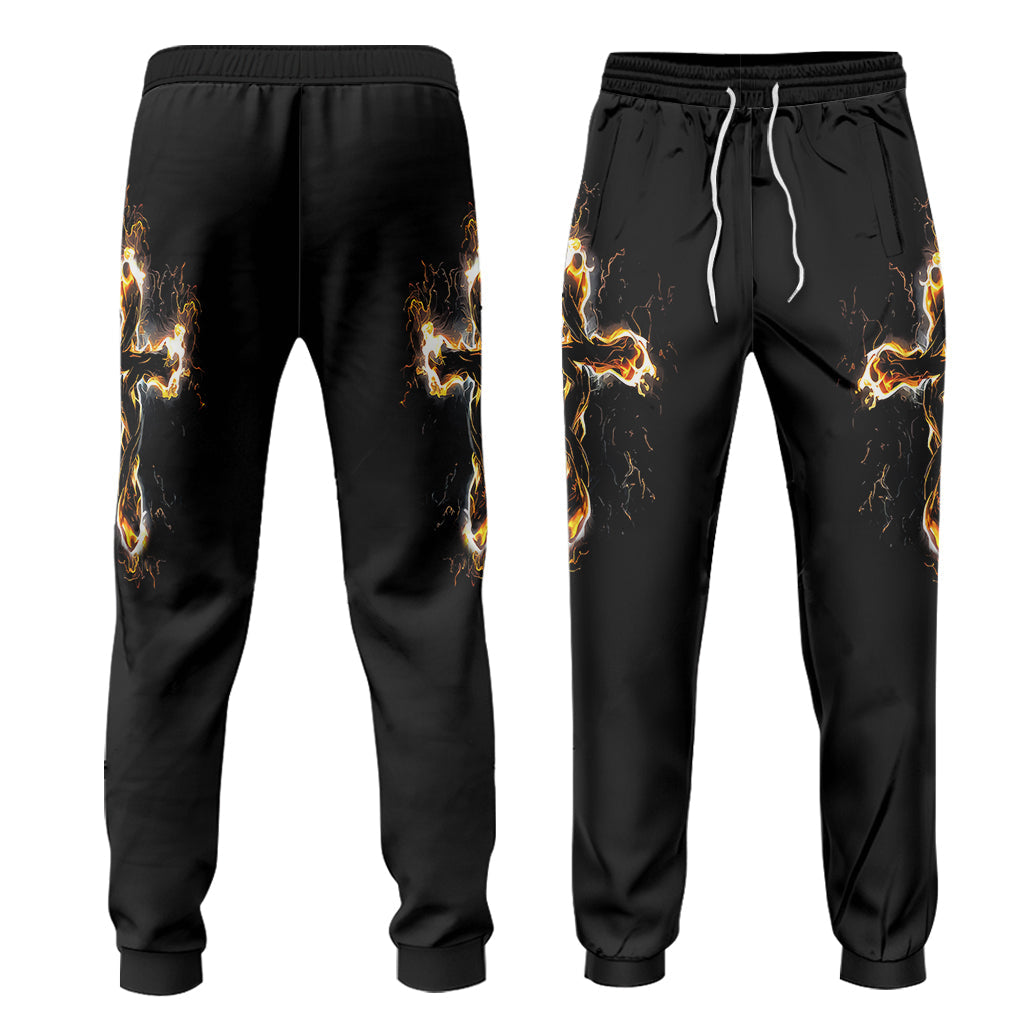 Vous accompagnera tout au long de votre parcours - Ensemble sweat-shirt et pantalon de survêtement chrétiens personnalisés