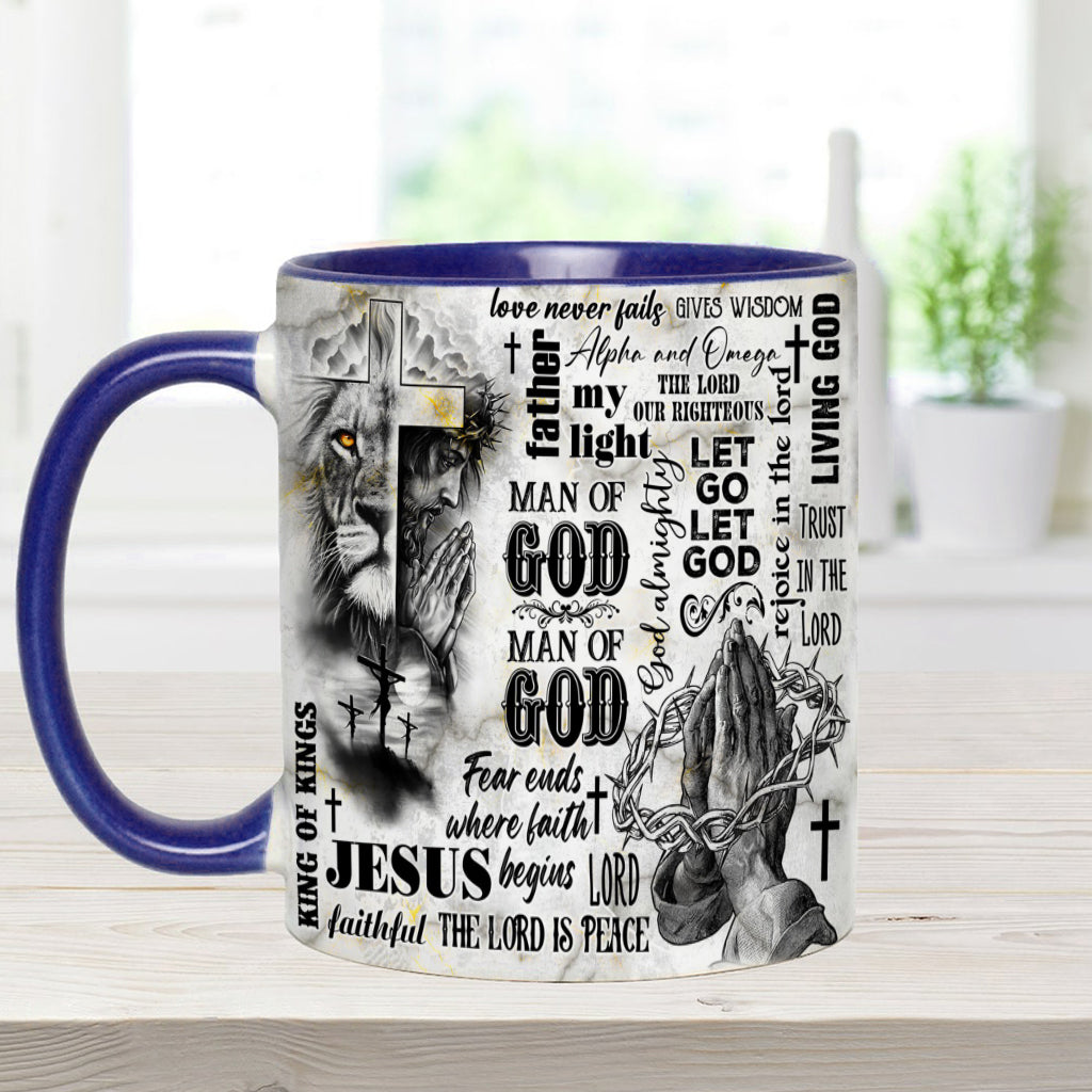 Man Of God - Personalized Christian Accent Mug