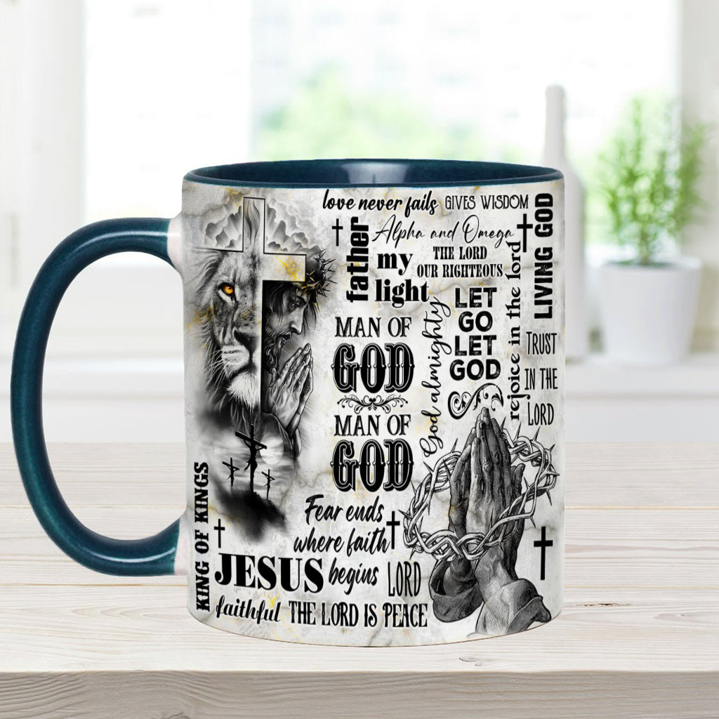Man Of God - Personalized Christian Accent Mug