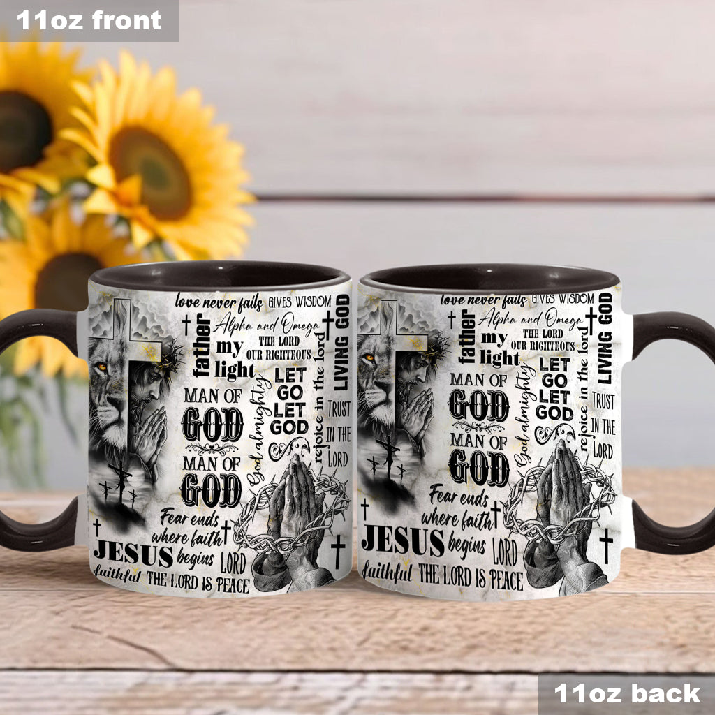 Man Of God - Personalized Christian Accent Mug