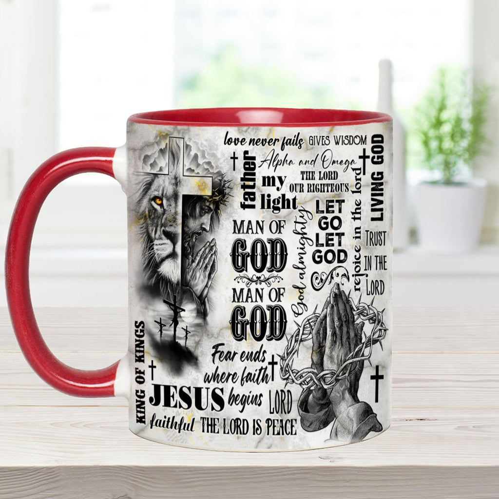 Man Of God - Personalized Christian Accent Mug