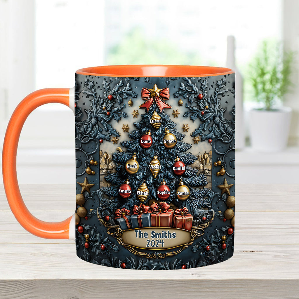 Merry Christmas - Personalized Family Accent Mug