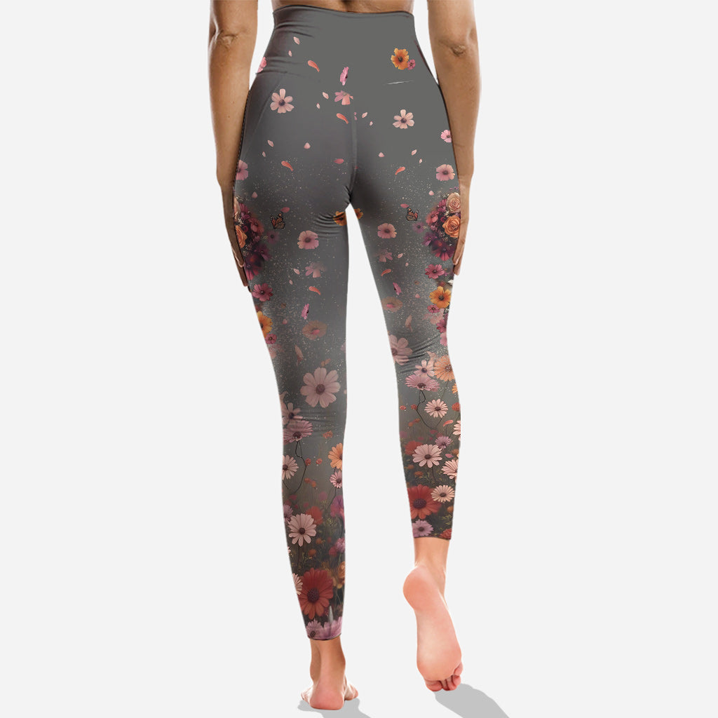 Mon dernier coup de foudre - Sweat à capuche et legging personnalisés avec tête de mort