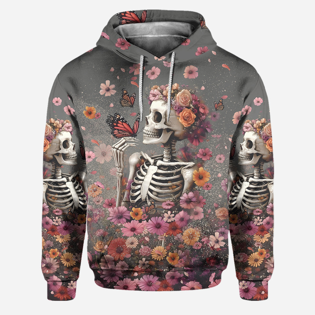 Mon dernier coup de foudre - Sweat à capuche et legging personnalisés avec tête de mort