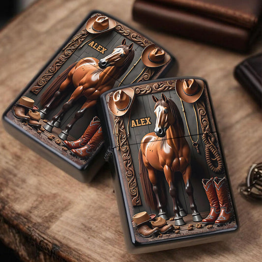 Briquet personnalisé pour amoureux des chevaux