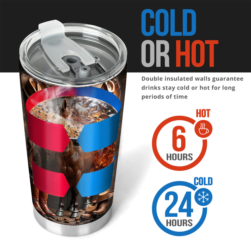 Love Horses - Personalized Horse Tumbler