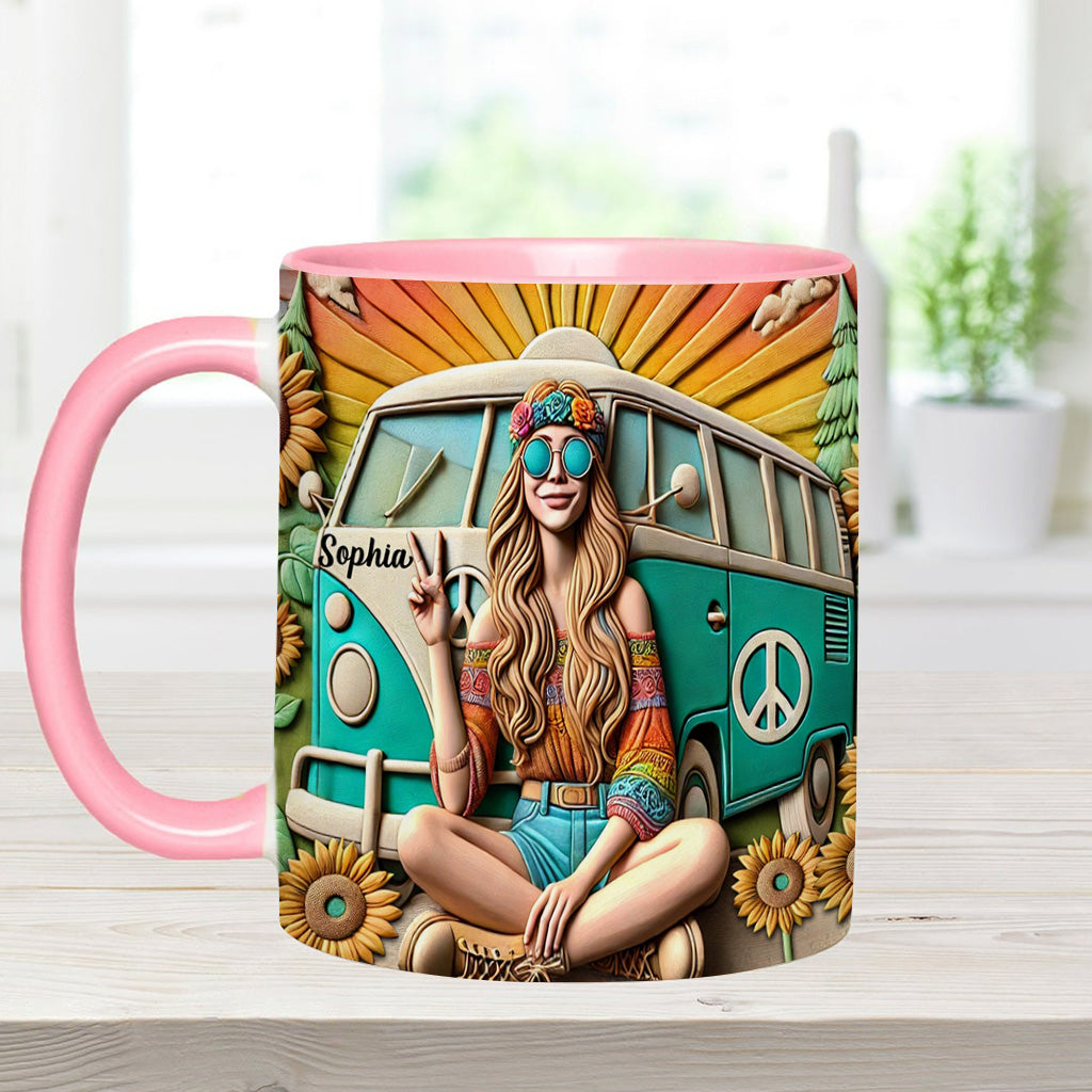 Hippie Soul - Personalized Hippie Accent Mug