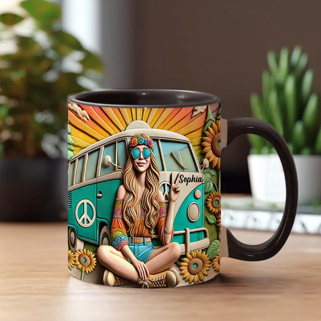 Hippie Soul - Personalized Hippie Accent Mug