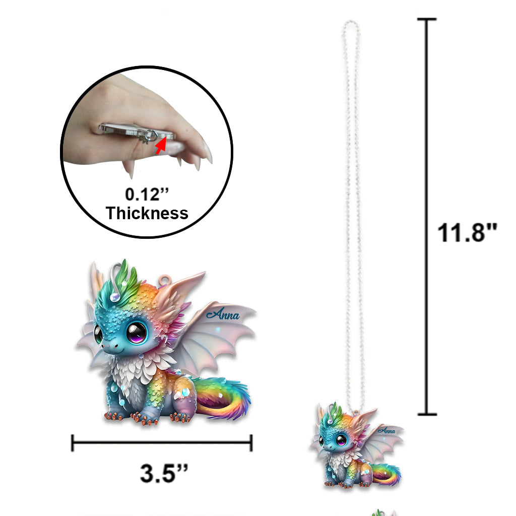 Beautiful Dragon - Personalized Dragon Car Ornament