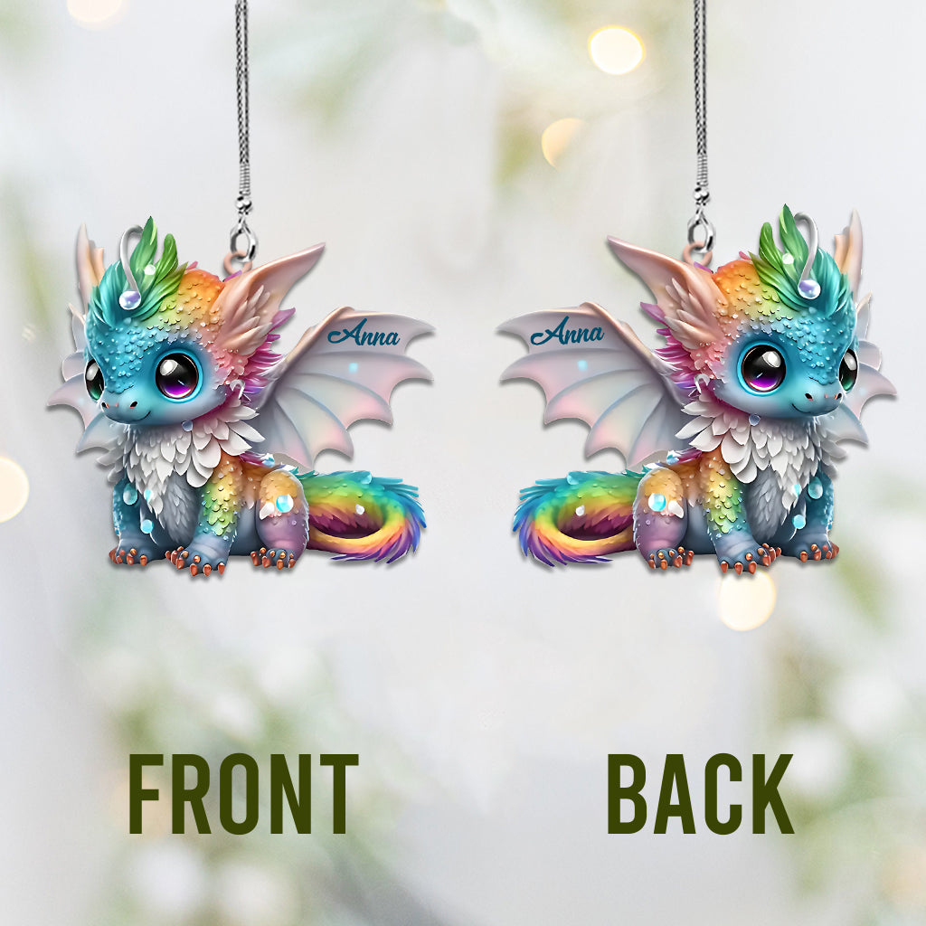 Beautiful Dragon - Personalized Dragon Car Ornament