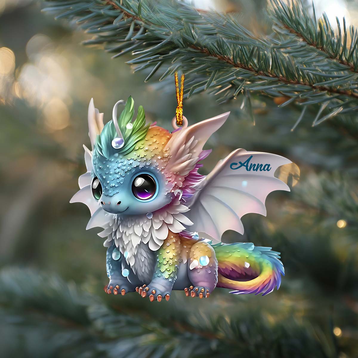 Beautiful Dragon - Personalized Dragon Ornament