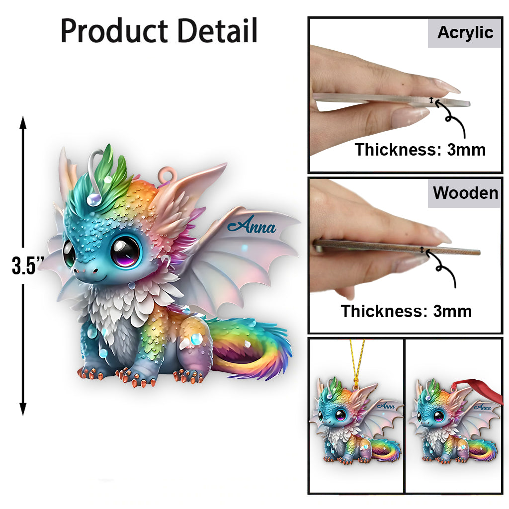 Beautiful Dragon - Personalized Dragon Ornament