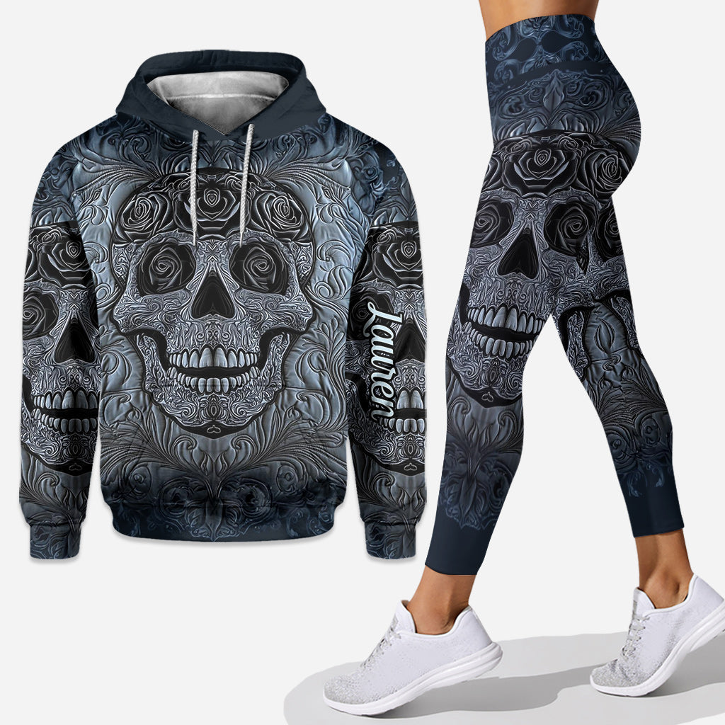 Sweat à capuche et legging personnalisés Cool Skull - Sweat à capuche et legging à motif tête de mort