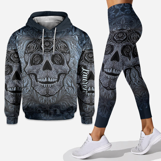 Sweat à capuche et legging personnalisés Cool Skull - Sweat à capuche et legging à motif tête de mort