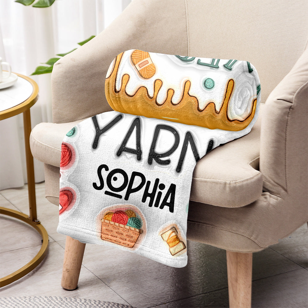 Oui, j'ai besoin de toute cette laine - Couverture tricotée personnalisée