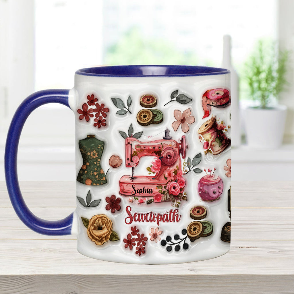 Sewciopath - Personalized Sewing Accent Mug