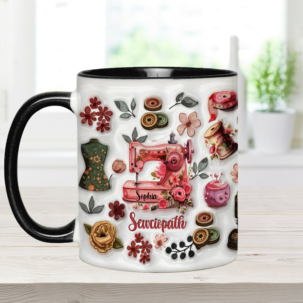 Sewciopath - Personalized Sewing Accent Mug