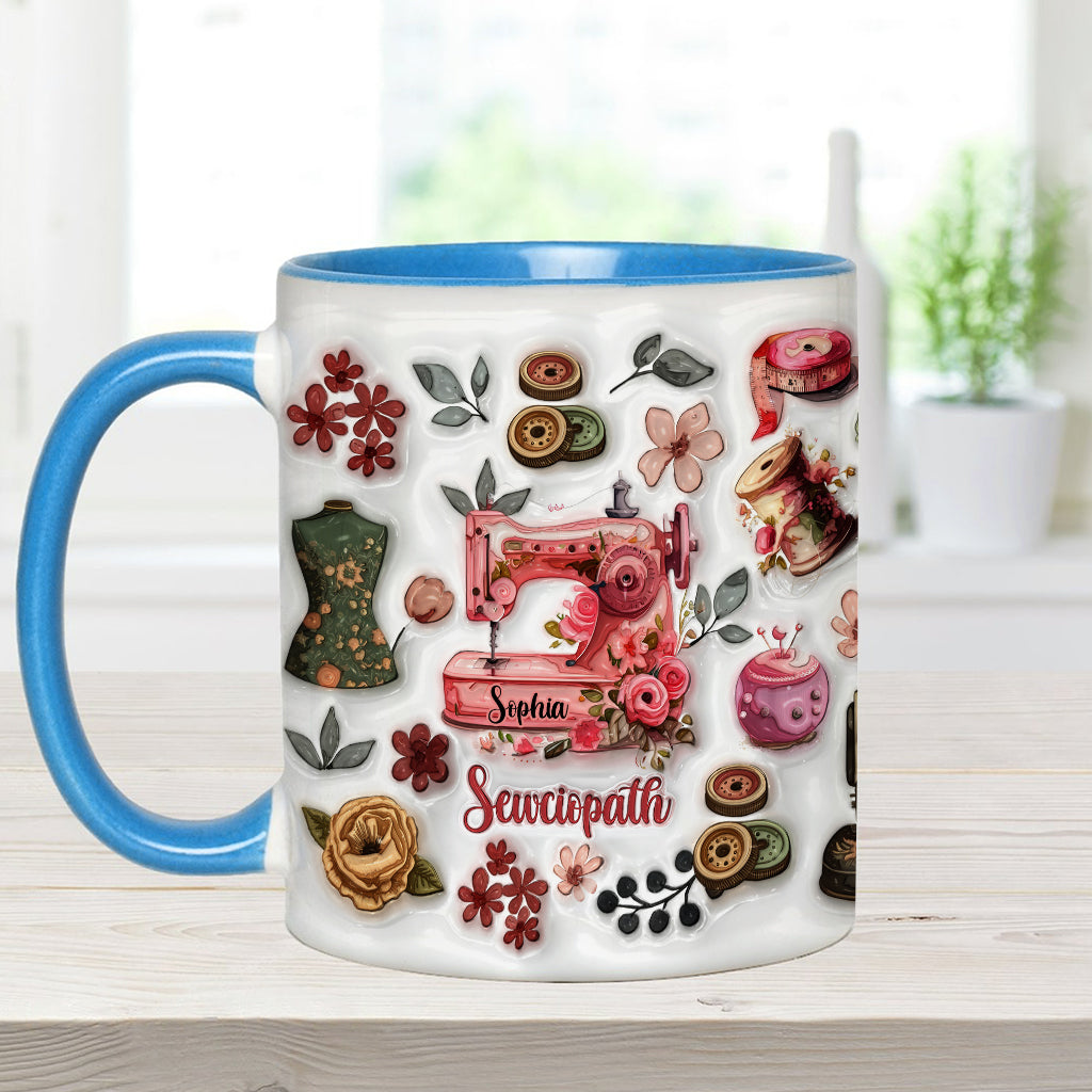 Sewciopath - Personalized Sewing Accent Mug