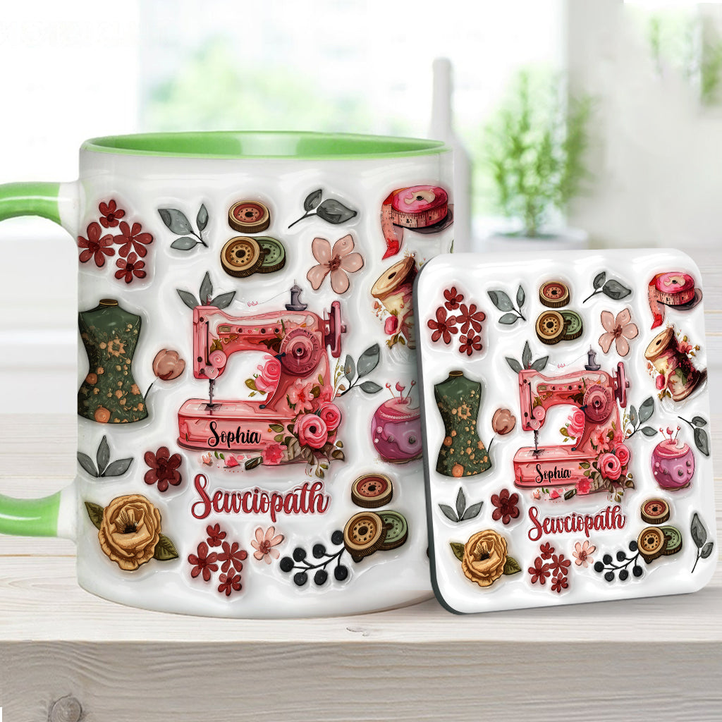 Sewciopath - Personalized Sewing Accent Mug