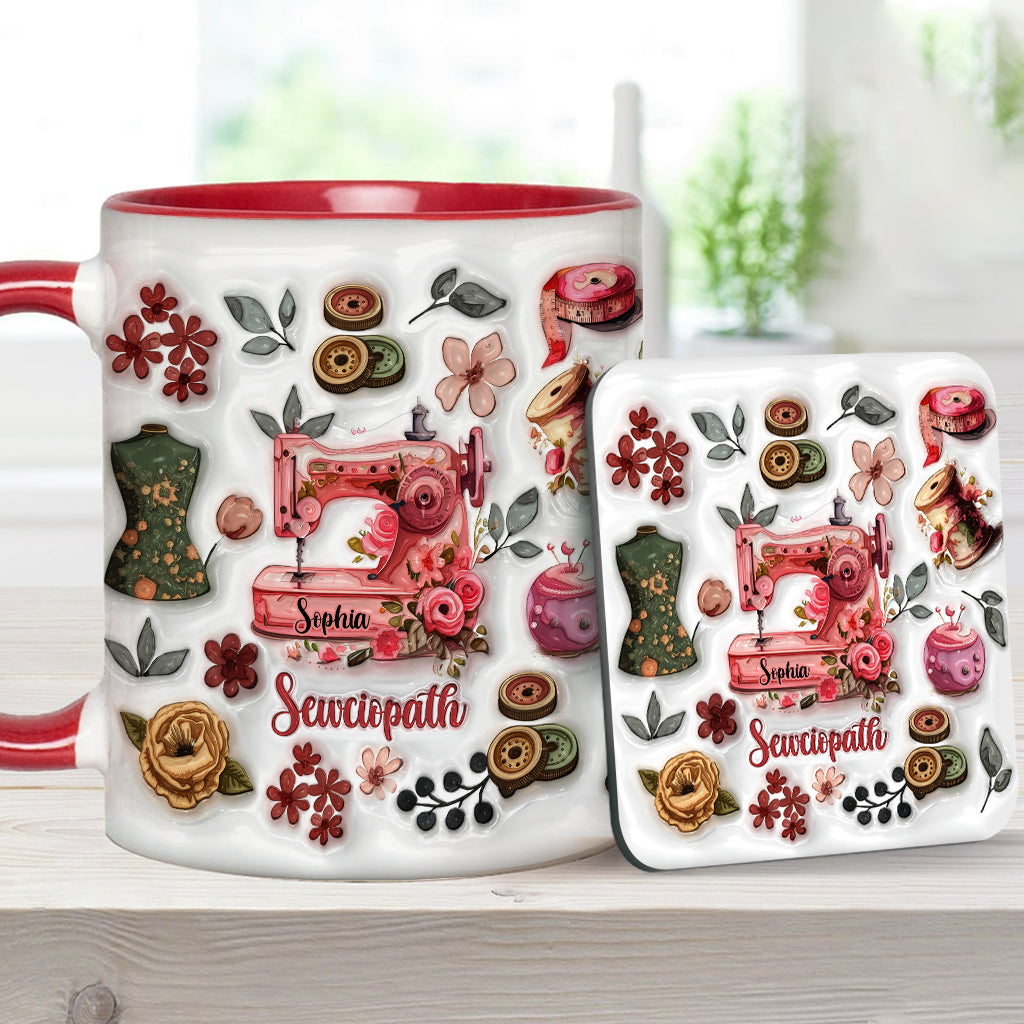 Sewciopath - Personalized Sewing Accent Mug