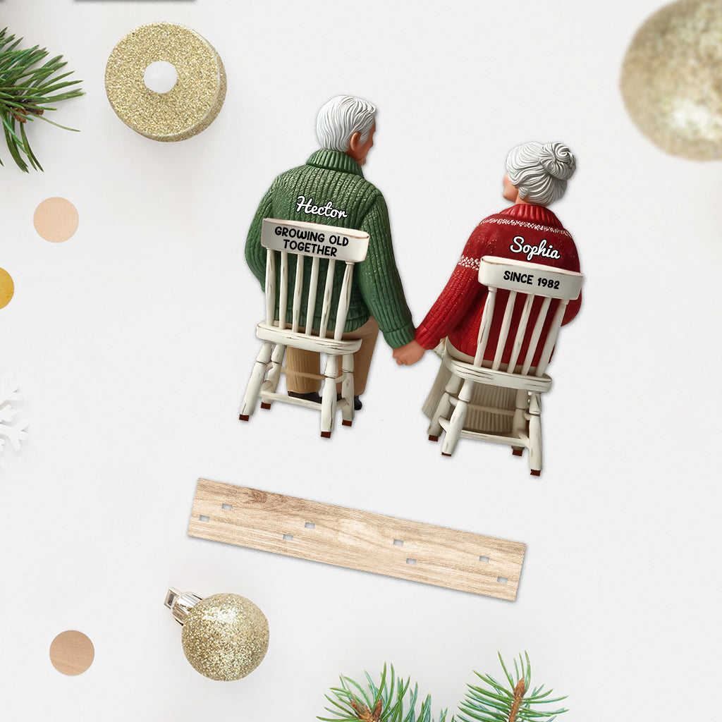 Growing Old Together - Personalized Couple 1 Layered Big Freestanding