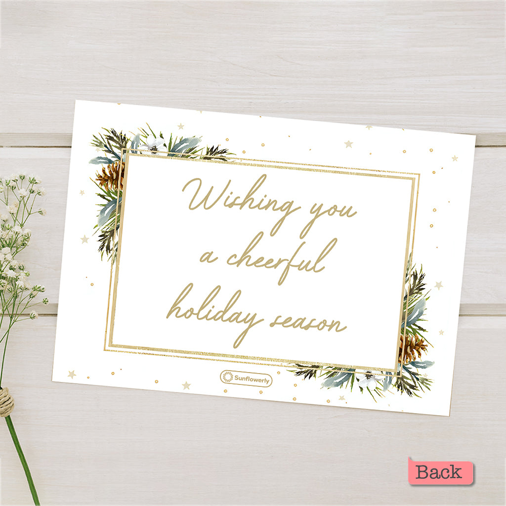 Joyeux Noël - Carte de vœux familiale personnalisée