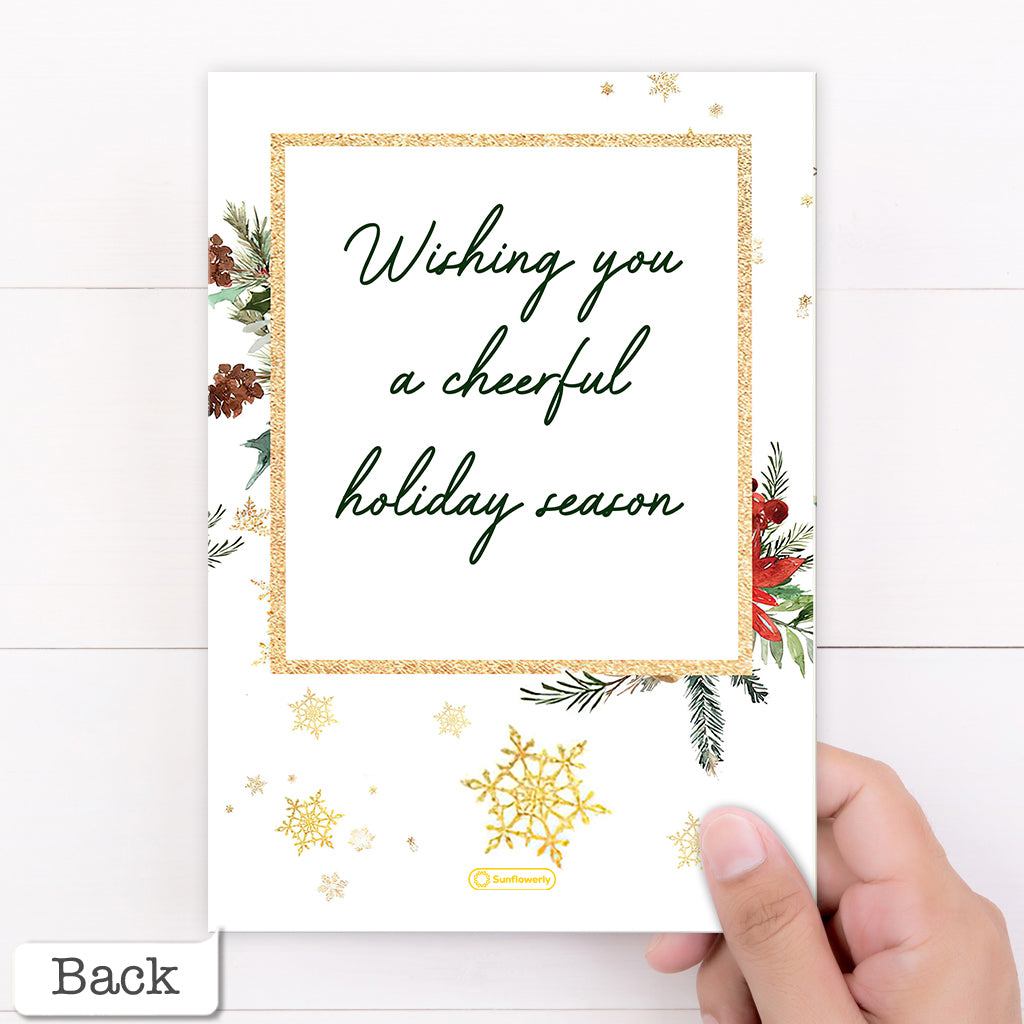 Joyeux Noël - Carte de vœux familiale personnalisée