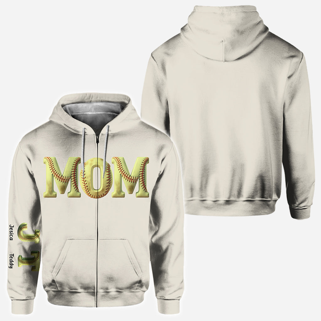 Solfball Mom - Personalized Softball All Over Shirt