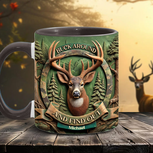 Chassez et découvrez ! - Mug personnalisé à thème chasse