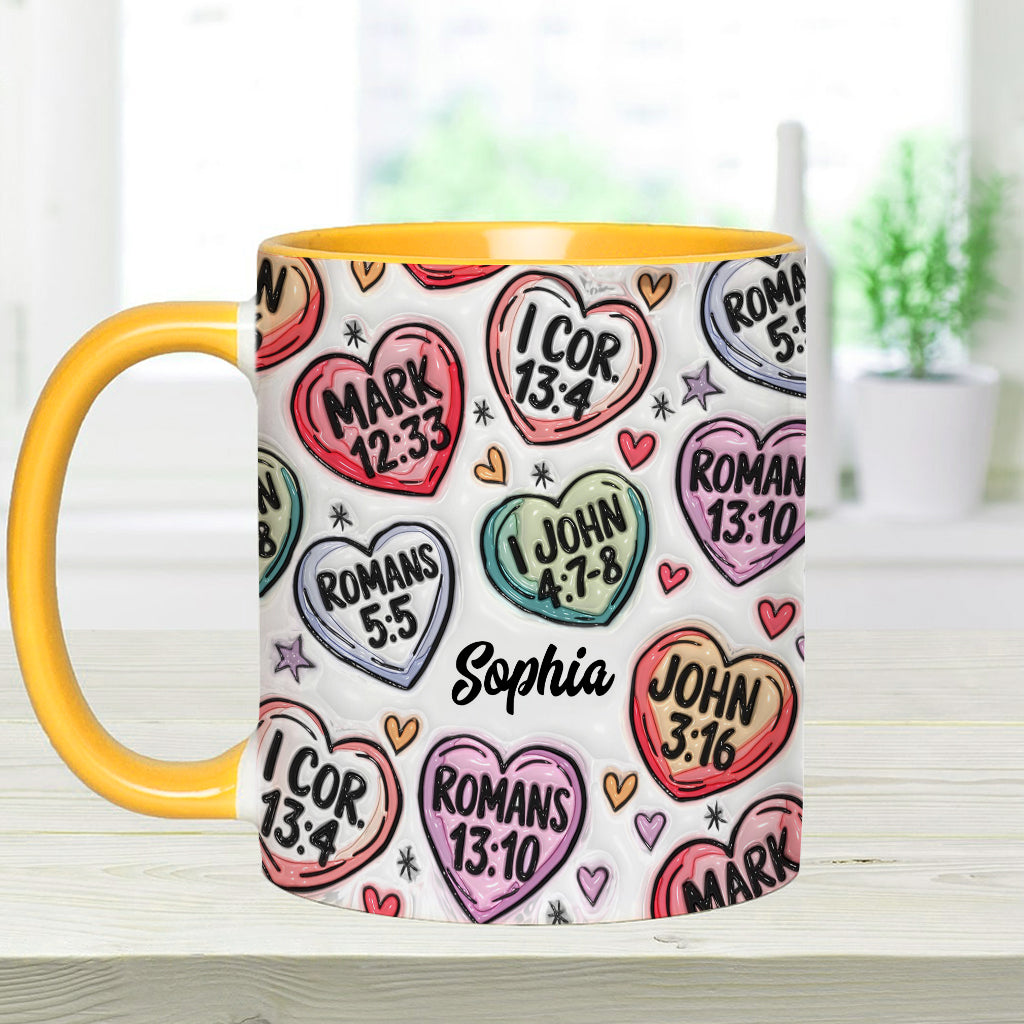 Faith Hope Love - Personalized Christian Accent Mug