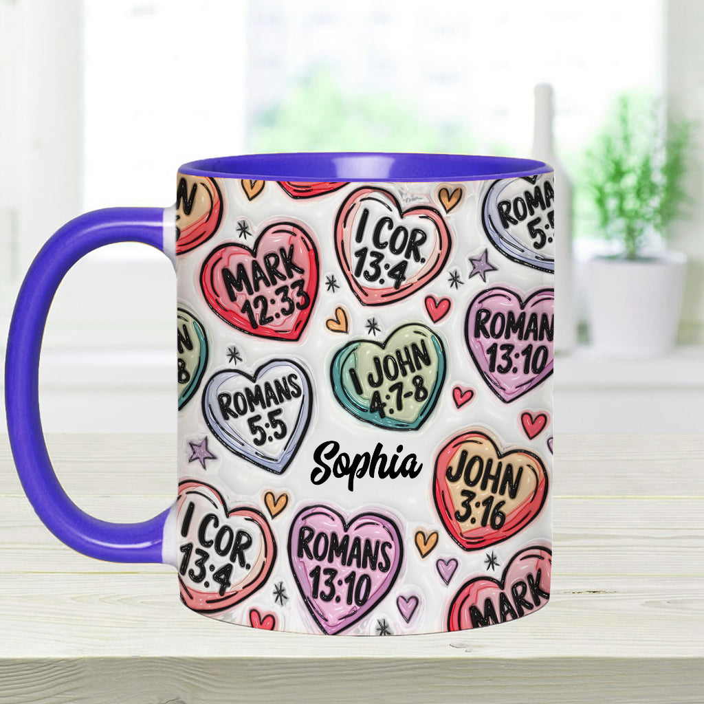 Faith Hope Love - Personalized Christian Accent Mug