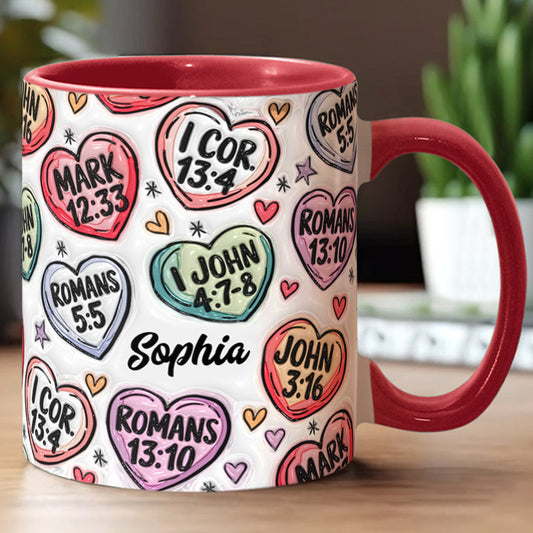 Faith Hope Love - Personalized Christian Accent Mug