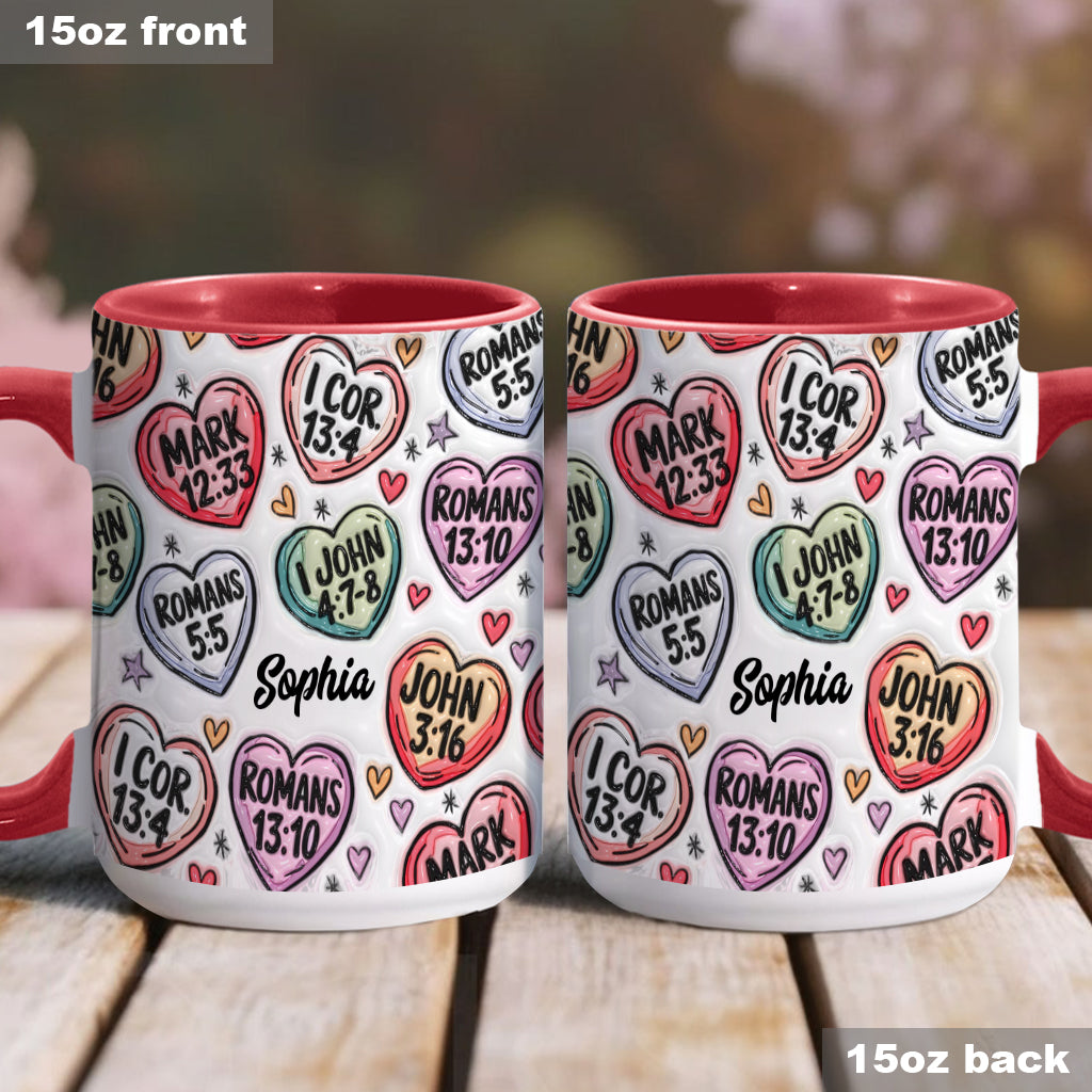 Faith Hope Love - Personalized Christian Accent Mug