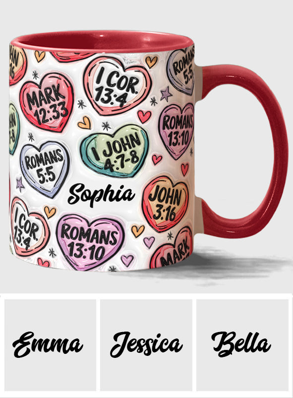 Faith Hope Love - Personalized Christian Accent Mug